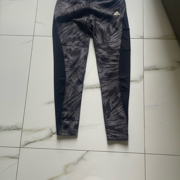 Adidas Black and Gray Performance Leggings - Picture 2 of 7